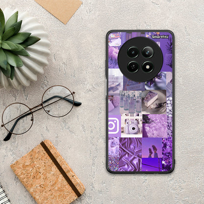 Purple Aesthetic Collage - Realme 12 5G θήκη