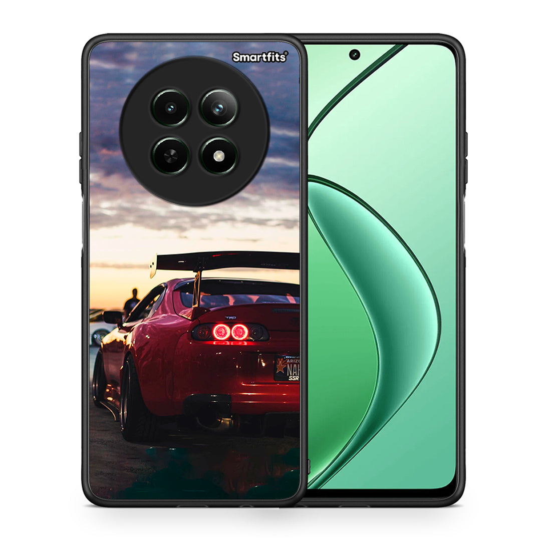 Θήκη Realme 12 5G Racing Supra από τη Smartfits με σχέδιο στο πίσω μέρος και μαύρο περίβλημα | Realme 12 5G Racing Supra case with colorful back and black bezels