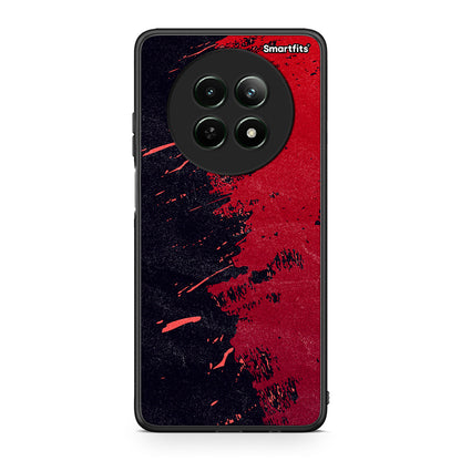 Realme 12 5G Red Paint Θήκη Αγίου Βαλεντίνου από τη Smartfits με σχέδιο στο πίσω μέρος και μαύρο περίβλημα | Smartphone case with colorful back and black bezels by Smartfits