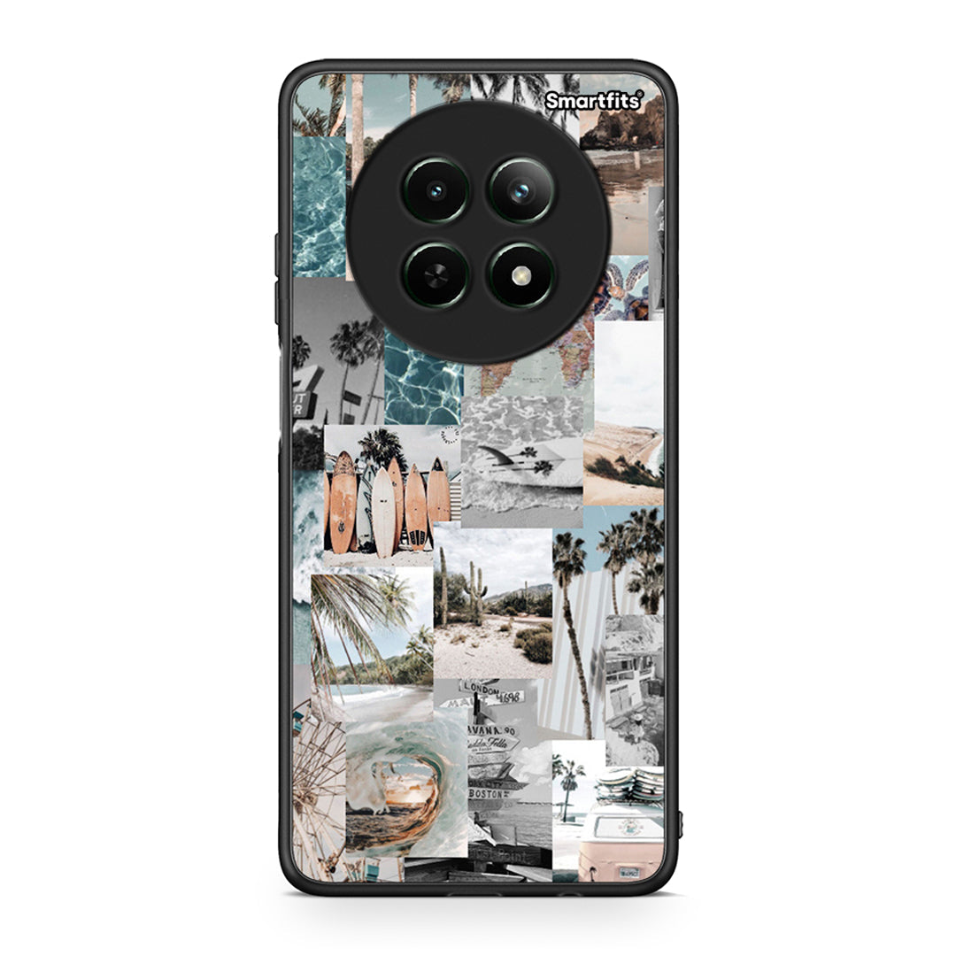 Realme 12 5G Retro Beach Life Θήκη από τη Smartfits με σχέδιο στο πίσω μέρος και μαύρο περίβλημα | Smartphone case with colorful back and black bezels by Smartfits