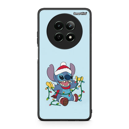 Realme 12 5G Santa Stich θήκη από τη Smartfits με σχέδιο στο πίσω μέρος και μαύρο περίβλημα | Smartphone case with colorful back and black bezels by Smartfits