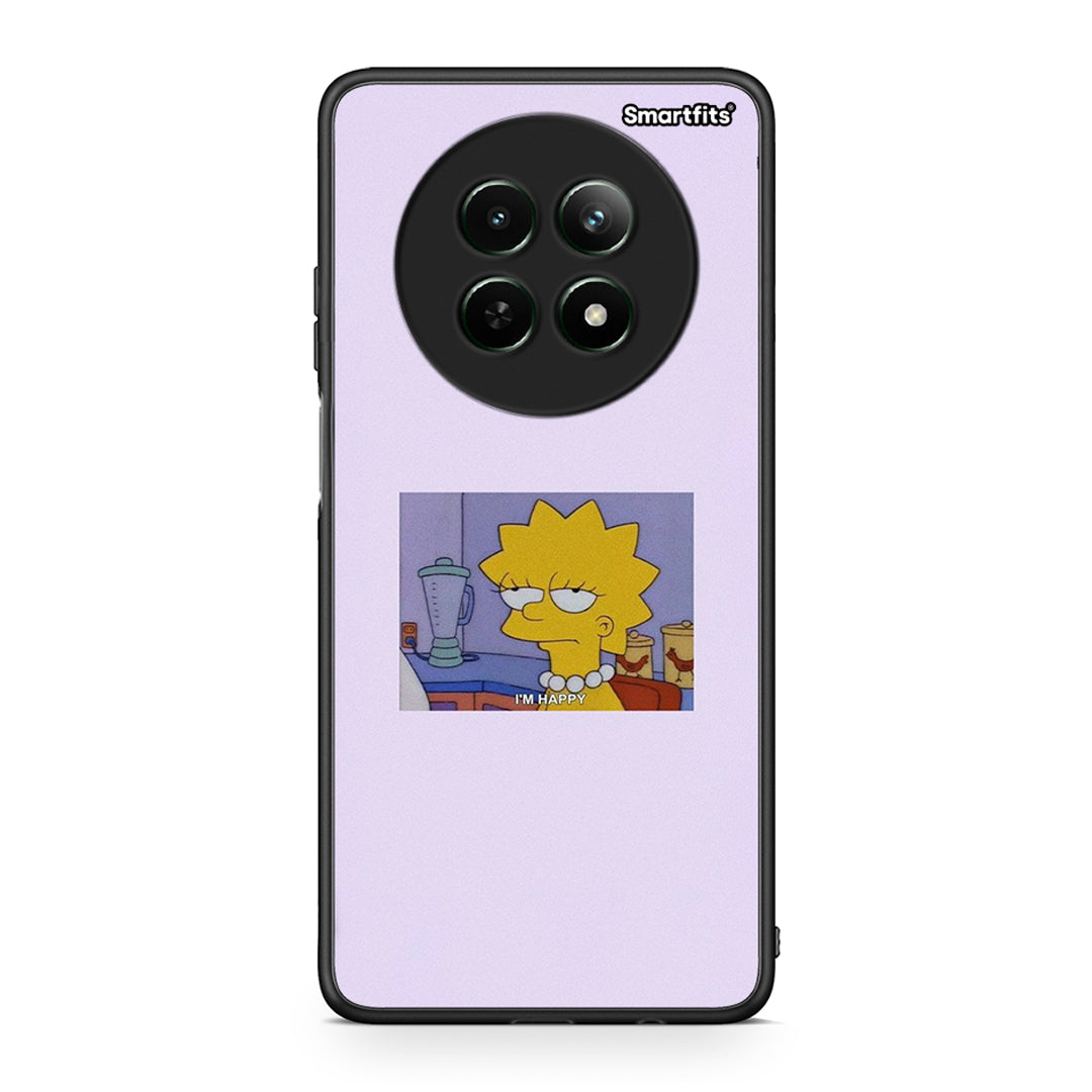 Realme 12 5G So Happy θήκη από τη Smartfits με σχέδιο στο πίσω μέρος και μαύρο περίβλημα | Smartphone case with colorful back and black bezels by Smartfits