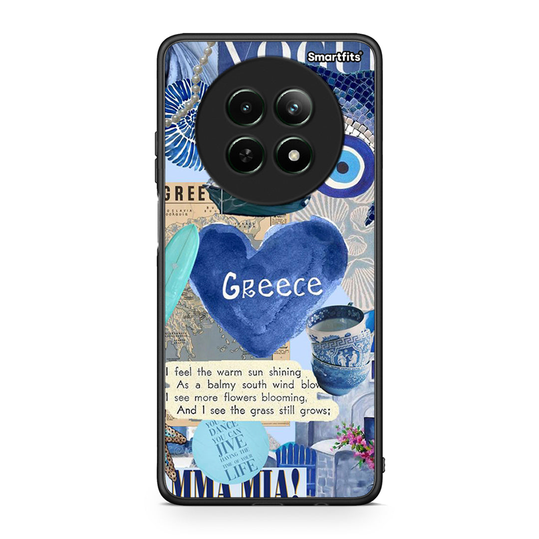 Realme 12 5G Summer In Greece Θήκη από τη Smartfits με σχέδιο στο πίσω μέρος και μαύρο περίβλημα | Smartphone case with colorful back and black bezels by Smartfits