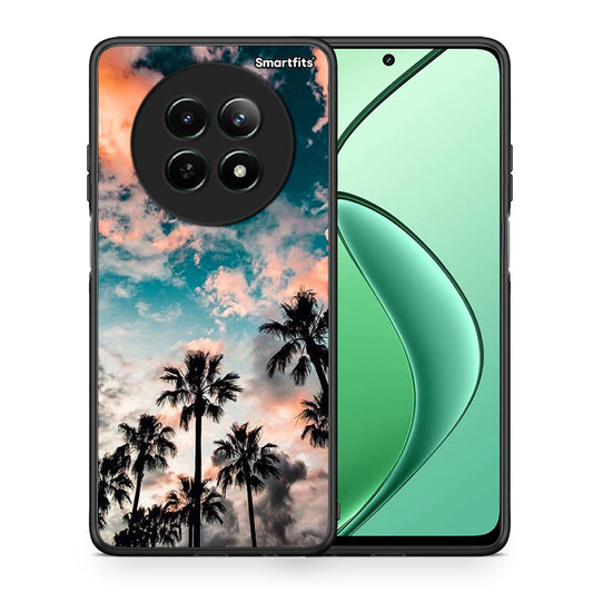 Θήκη Realme 12 5G Sky Summer από τη Smartfits με σχέδιο στο πίσω μέρος και μαύρο περίβλημα | Realme 12 5G Sky Summer case with colorful back and black bezels