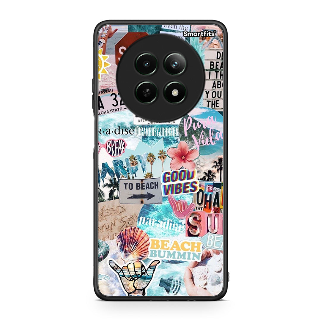 Realme 12 5G Summer Vibes Θήκη από τη Smartfits με σχέδιο στο πίσω μέρος και μαύρο περίβλημα | Smartphone case with colorful back and black bezels by Smartfits