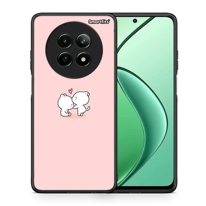 Θήκη Realme 12 5G Love Valentine από τη Smartfits με σχέδιο στο πίσω μέρος και μαύρο περίβλημα | Realme 12 5G Love Valentine case with colorful back and black bezels