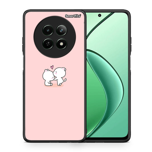Θήκη Realme 12 5G Love Valentine από τη Smartfits με σχέδιο στο πίσω μέρος και μαύρο περίβλημα | Realme 12 5G Love Valentine case with colorful back and black bezels