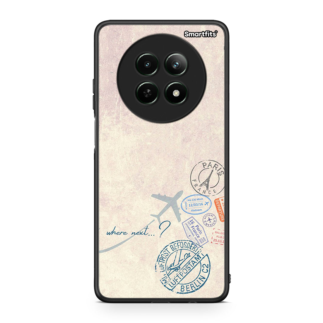 Realme 12 5G Where Next Θήκη από τη Smartfits με σχέδιο στο πίσω μέρος και μαύρο περίβλημα | Smartphone case with colorful back and black bezels by Smartfits