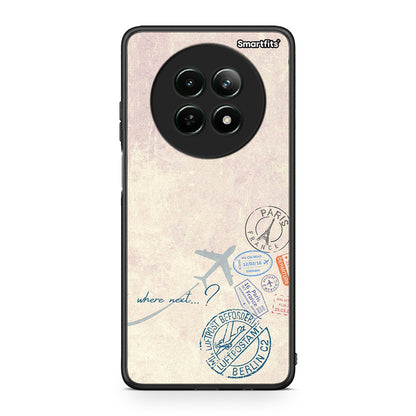 Realme 12 5G Where Next Θήκη από τη Smartfits με σχέδιο στο πίσω μέρος και μαύρο περίβλημα | Smartphone case with colorful back and black bezels by Smartfits