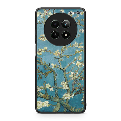 Realme 12 5G White Blossoms θήκη από τη Smartfits με σχέδιο στο πίσω μέρος και μαύρο περίβλημα | Smartphone case with colorful back and black bezels by Smartfits