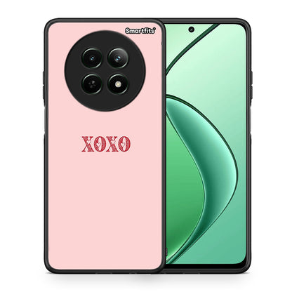 Θήκη Realme 12 5G XOXO Love από τη Smartfits με σχέδιο στο πίσω μέρος και μαύρο περίβλημα | Realme 12 5G XOXO Love case with colorful back and black bezels