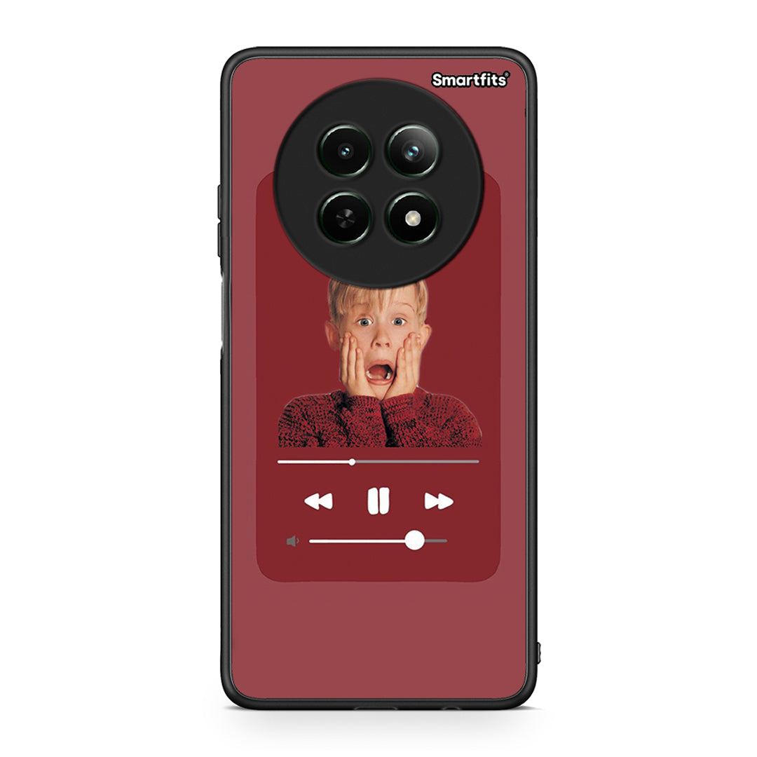 Realme 12 5G Xmas Alone Music θήκη από τη Smartfits με σχέδιο στο πίσω μέρος και μαύρο περίβλημα | Smartphone case with colorful back and black bezels by Smartfits