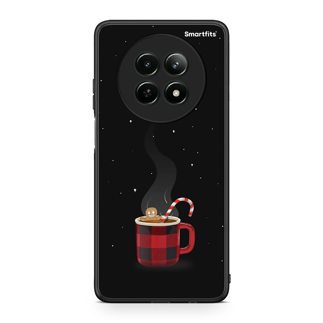 Realme 12 5G Xmas Bathing θήκη από τη Smartfits με σχέδιο στο πίσω μέρος και μαύρο περίβλημα | Smartphone case with colorful back and black bezels by Smartfits