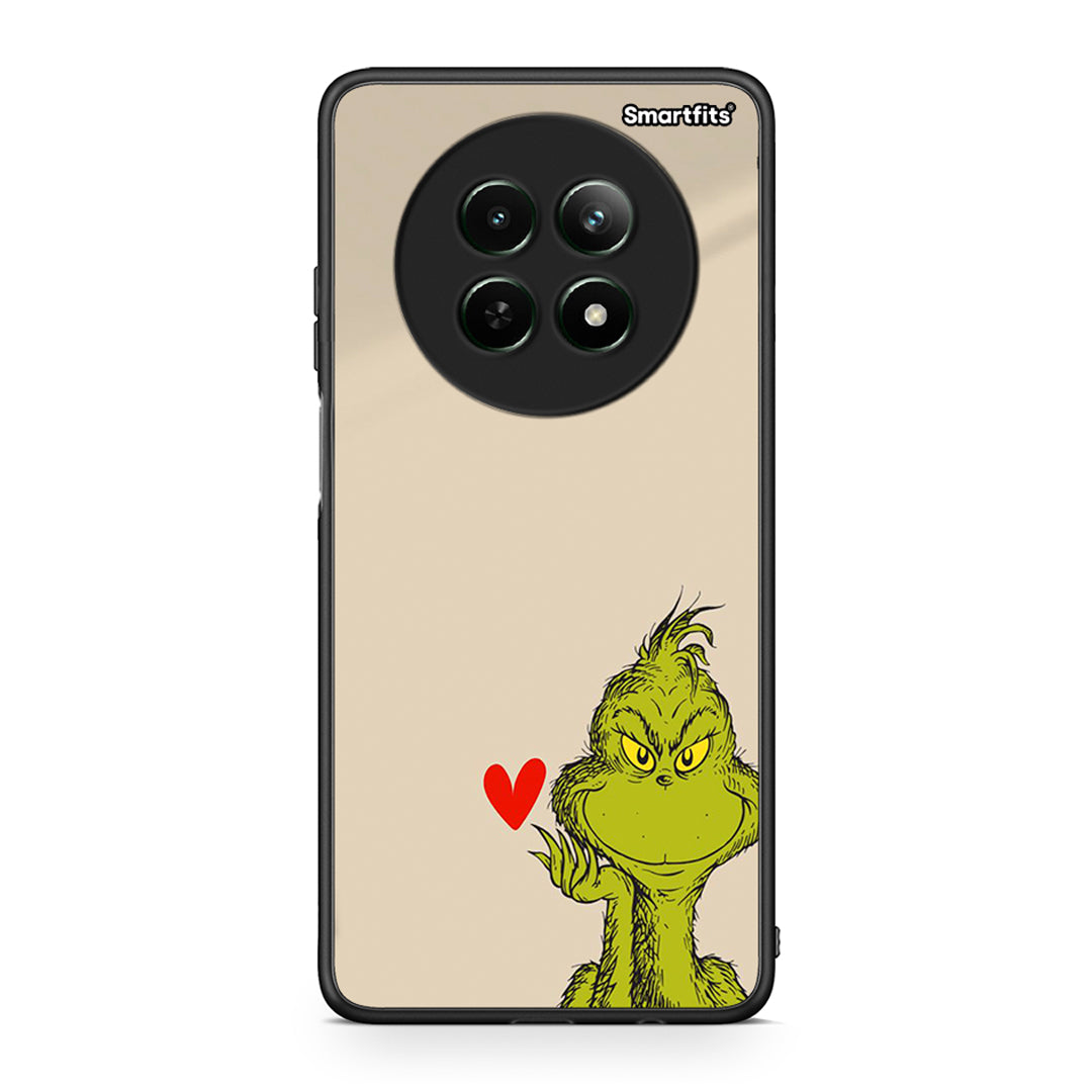Realme 12 5G Xmas Grinch θήκη από τη Smartfits με σχέδιο στο πίσω μέρος και μαύρο περίβλημα | Smartphone case with colorful back and black bezels by Smartfits