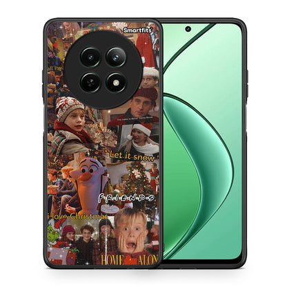 Θήκη Realme 12 5G Xmas Wishes από τη Smartfits με σχέδιο στο πίσω μέρος και μαύρο περίβλημα | Realme 12 5G Xmas Wishes case with colorful back and black bezels
