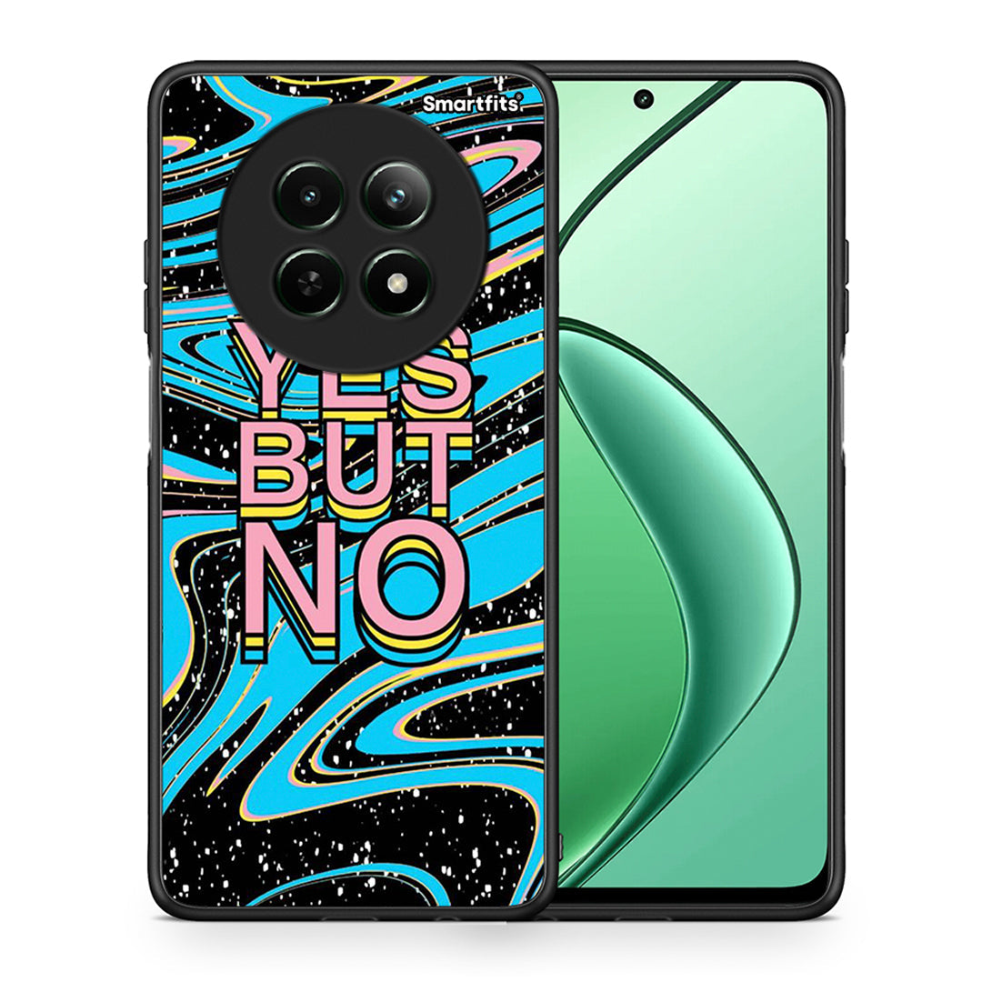 Θήκη Realme 12 5G Yes But No από τη Smartfits με σχέδιο στο πίσω μέρος και μαύρο περίβλημα | Realme 12 5G Yes But No case with colorful back and black bezels