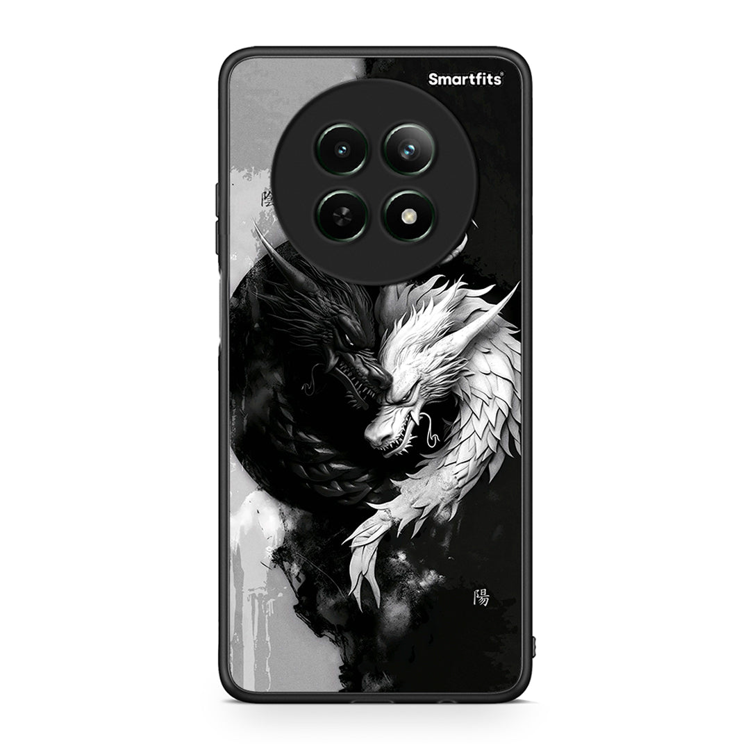 Realme 12 5G Yin Yang Θήκη από τη Smartfits με σχέδιο στο πίσω μέρος και μαύρο περίβλημα | Smartphone case with colorful back and black bezels by Smartfits