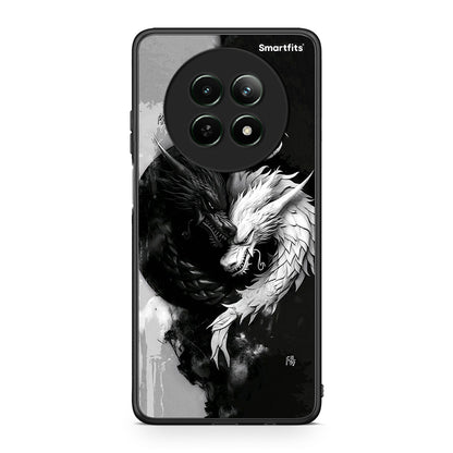 Realme 12 5G Yin Yang Θήκη από τη Smartfits με σχέδιο στο πίσω μέρος και μαύρο περίβλημα | Smartphone case with colorful back and black bezels by Smartfits