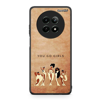 Realme 12 5G You Go Girl θήκη από τη Smartfits με σχέδιο στο πίσω μέρος και μαύρο περίβλημα | Smartphone case with colorful back and black bezels by Smartfits