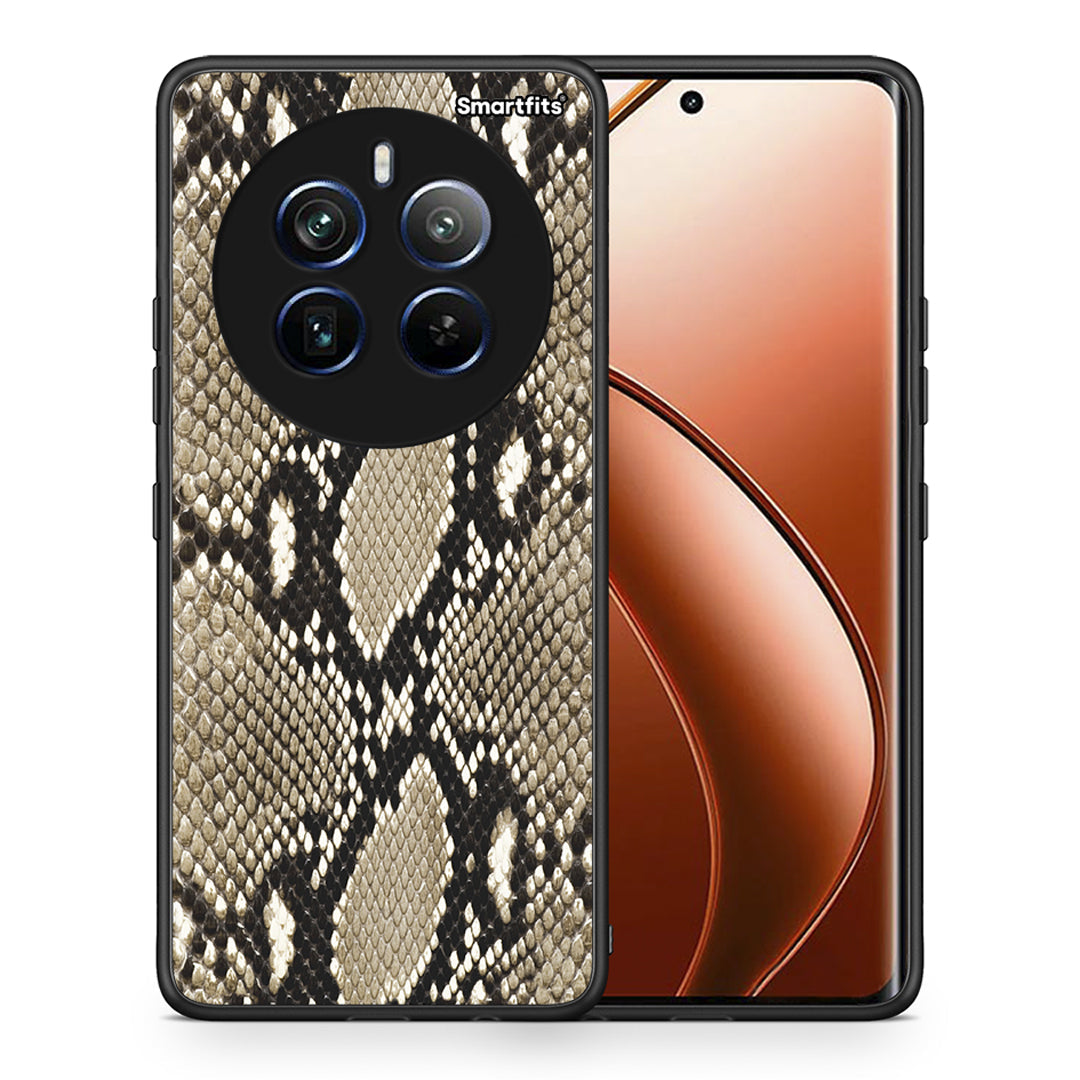 Θήκη Realme 12 Pro 5G / 12 Pro+ Fashion Snake Animal από τη Smartfits με σχέδιο στο πίσω μέρος και μαύρο περίβλημα | Realme 12 Pro 5G / 12 Pro+ Fashion Snake Animal case with colorful back and black bezels