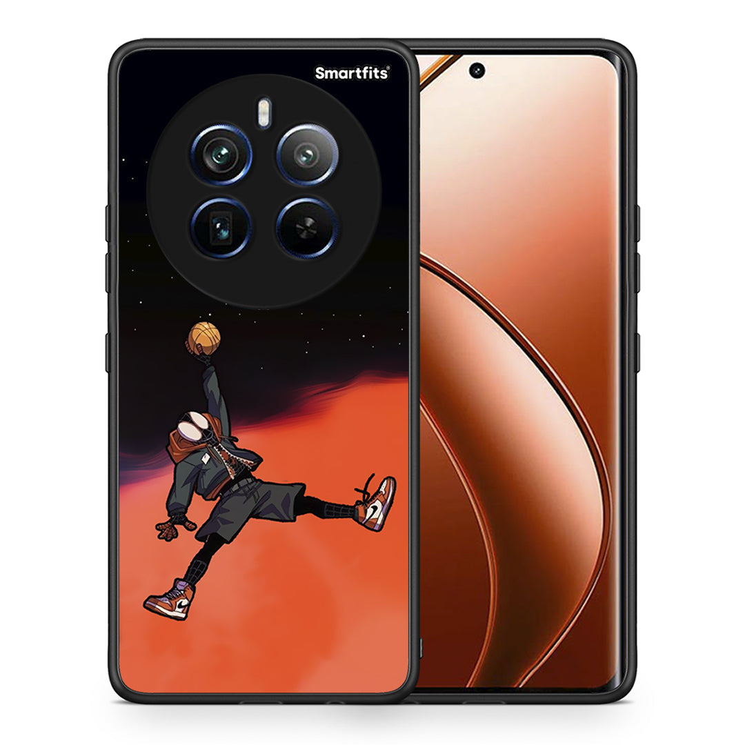 Θήκη Realme 12 Pro 5G / 12 Pro+ Basketball Hero από τη Smartfits με σχέδιο στο πίσω μέρος και μαύρο περίβλημα | Realme 12 Pro 5G / 12 Pro+ Basketball Hero case with colorful back and black bezels