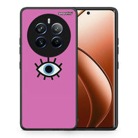 Thumbnail for Θήκη Realme 12 Pro 5G / 12 Pro+ Blue Eye Pink από τη Smartfits με σχέδιο στο πίσω μέρος και μαύρο περίβλημα | Realme 12 Pro 5G / 12 Pro+ Blue Eye Pink case with colorful back and black bezels