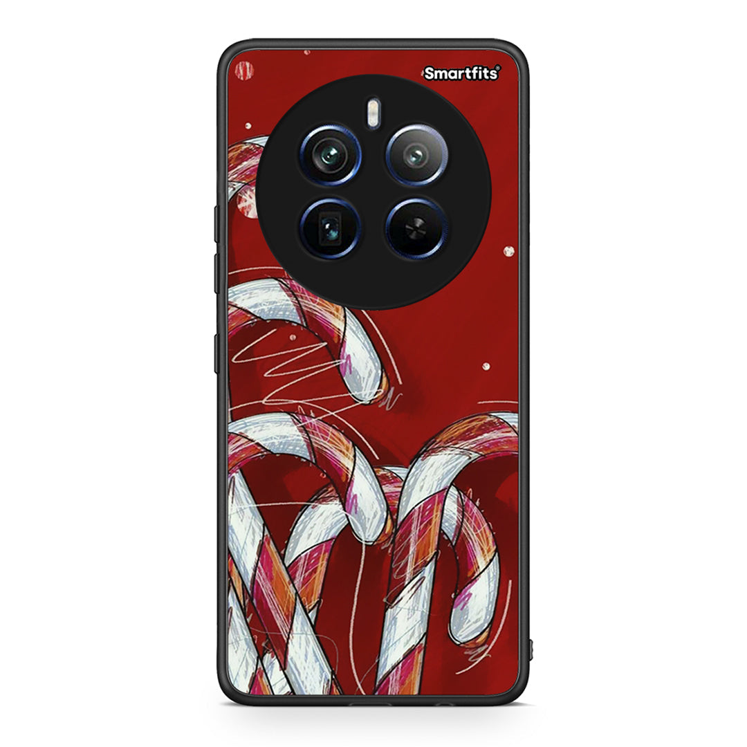 Realme 12 Pro 5G / 12 Pro+ Candy Cane θήκη από τη Smartfits με σχέδιο στο πίσω μέρος και μαύρο περίβλημα | Smartphone case with colorful back and black bezels by Smartfits