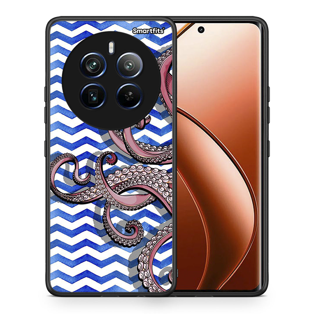 Θήκη Realme 12 Pro 5G / 12 Pro+ Chevron Devilfish από τη Smartfits με σχέδιο στο πίσω μέρος και μαύρο περίβλημα | Realme 12 Pro 5G / 12 Pro+ Chevron Devilfish case with colorful back and black bezels