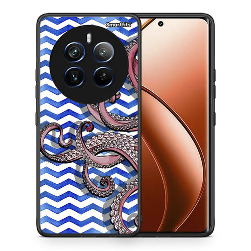 Θήκη Realme 12 Pro 5G / 12 Pro+ Chevron Devilfish από τη Smartfits με σχέδιο στο πίσω μέρος και μαύρο περίβλημα | Realme 12 Pro 5G / 12 Pro+ Chevron Devilfish case with colorful back and black bezels