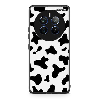 Realme 12 Pro 5G / 12 Pro+ Cow Print θήκη από τη Smartfits με σχέδιο στο πίσω μέρος και μαύρο περίβλημα | Smartphone case with colorful back and black bezels by Smartfits