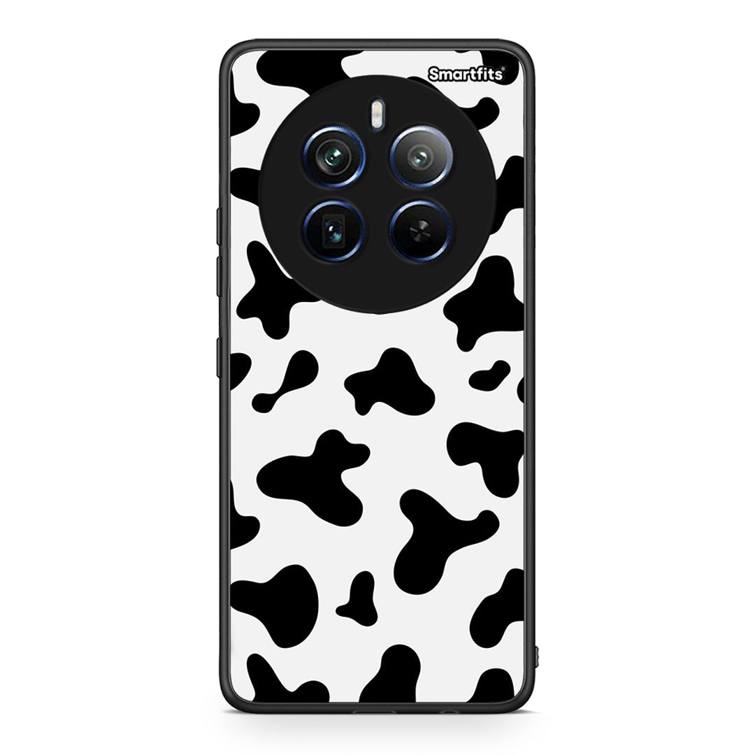 Realme 12 Pro 5G / 12 Pro+ Cow Print θήκη από τη Smartfits με σχέδιο στο πίσω μέρος και μαύρο περίβλημα | Smartphone case with colorful back and black bezels by Smartfits