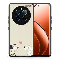 Thumbnail for Θήκη Realme 12 Pro 5G / 12 Pro+ Dalmatians Love από τη Smartfits με σχέδιο στο πίσω μέρος και μαύρο περίβλημα | Realme 12 Pro 5G / 12 Pro+ Dalmatians Love case with colorful back and black bezels