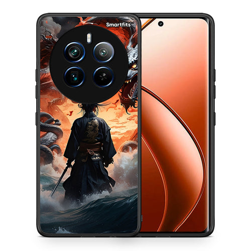 Θήκη Realme 12 Pro 5G / 12 Pro+ Dragons Fight από τη Smartfits με σχέδιο στο πίσω μέρος και μαύρο περίβλημα | Realme 12 Pro 5G / 12 Pro+ Dragons Fight case with colorful back and black bezels