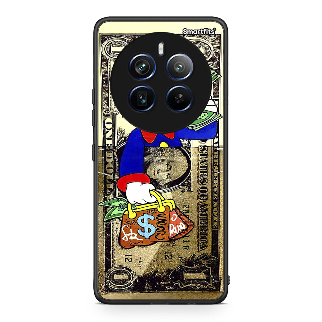Realme 12 Pro 5G / 12 Pro+ Duck Money Θήκη από τη Smartfits με σχέδιο στο πίσω μέρος και μαύρο περίβλημα | Smartphone case with colorful back and black bezels by Smartfits