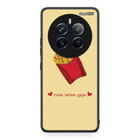 Thumbnail for Realme 12 Pro 5G / 12 Pro+ Fries Before Guys Θήκη Αγίου Βαλεντίνου από τη Smartfits με σχέδιο στο πίσω μέρος και μαύρο περίβλημα | Smartphone case with colorful back and black bezels by Smartfits
