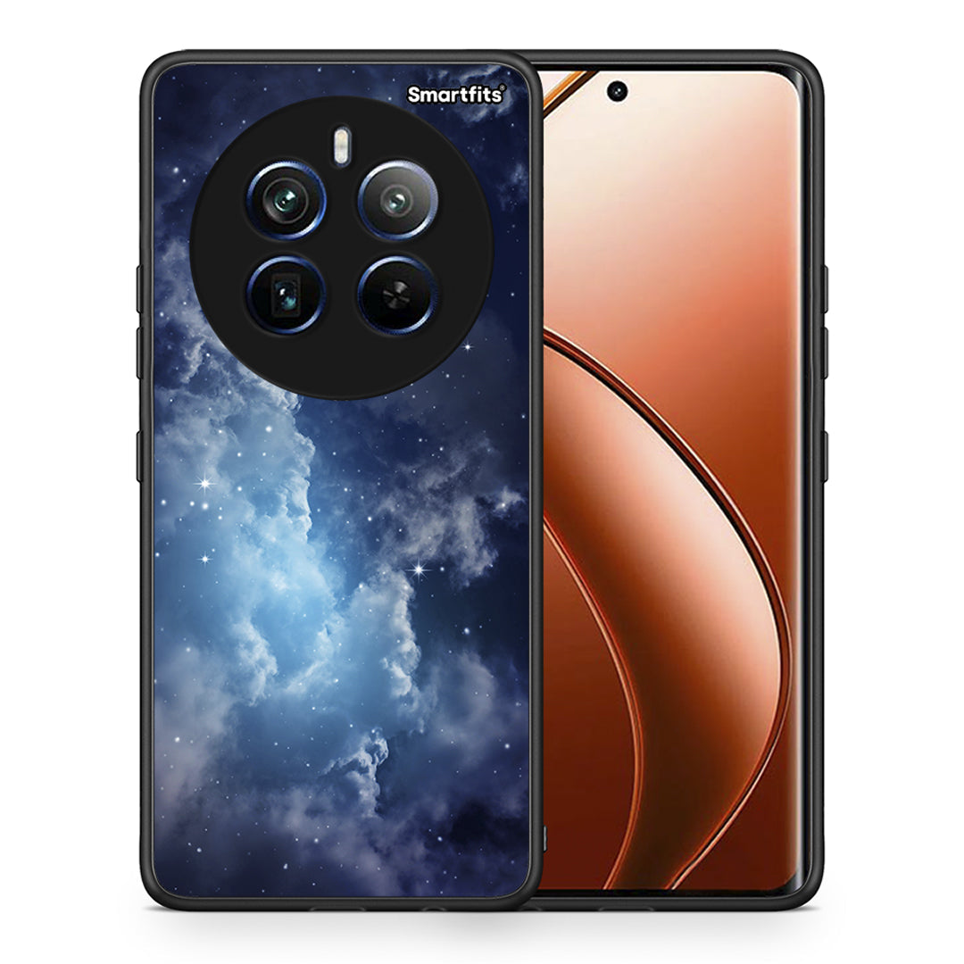 Θήκη Realme 12 Pro 5G / 12 Pro+ Blue Sky Galaxy από τη Smartfits με σχέδιο στο πίσω μέρος και μαύρο περίβλημα | Realme 12 Pro 5G / 12 Pro+ Blue Sky Galaxy case with colorful back and black bezels