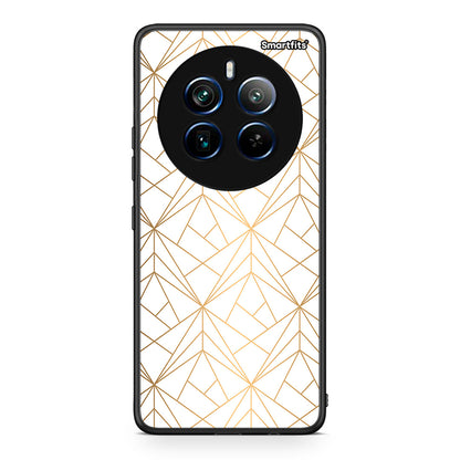 111 - Realme 12 Pro 5G / 12 Pro+ Luxury White Geometric case, cover, bumper