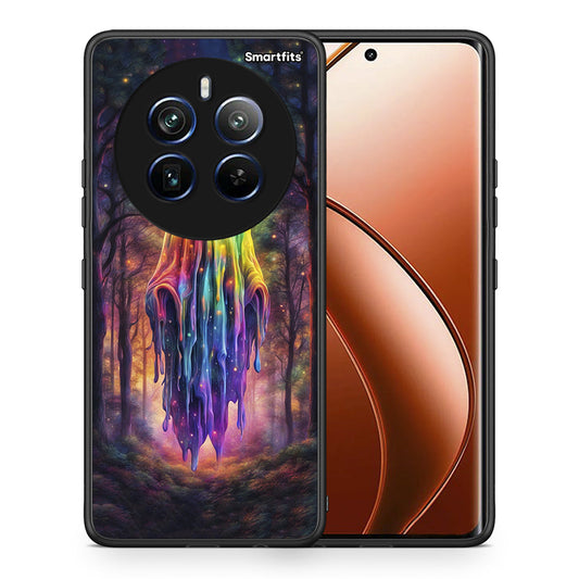 Θήκη Realme 12 Pro 5G / 12 Pro+ Halloween Ghost από τη Smartfits με σχέδιο στο πίσω μέρος και μαύρο περίβλημα | Realme 12 Pro 5G / 12 Pro+ Halloween Ghost case with colorful back and black bezels