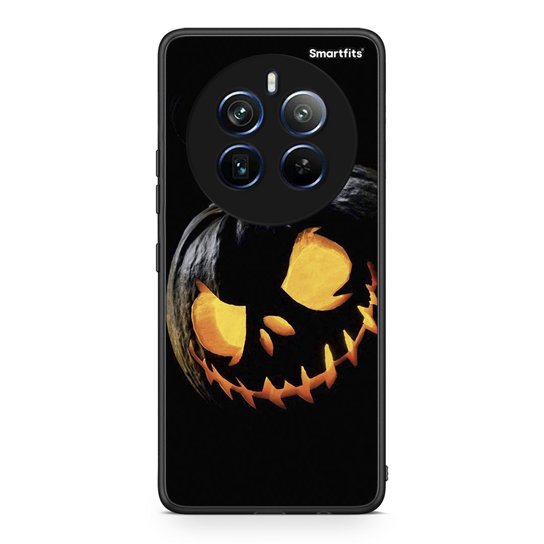 Realme 12 Pro 5G / 12 Pro+ Halloween Scary Pumpkin Θήκη από τη Smartfits με σχέδιο στο πίσω μέρος και μαύρο περίβλημα | Smartphone case with colorful back and black bezels by Smartfits