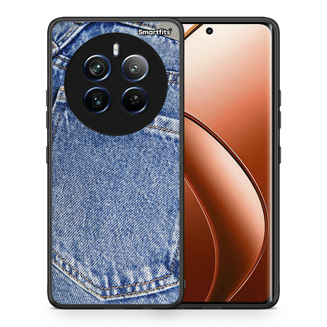 Θήκη Realme 12 Pro 5G / 12 Pro+ Jeans Pocket από τη Smartfits με σχέδιο στο πίσω μέρος και μαύρο περίβλημα | Realme 12 Pro 5G / 12 Pro+ Jeans Pocket case with colorful back and black bezels