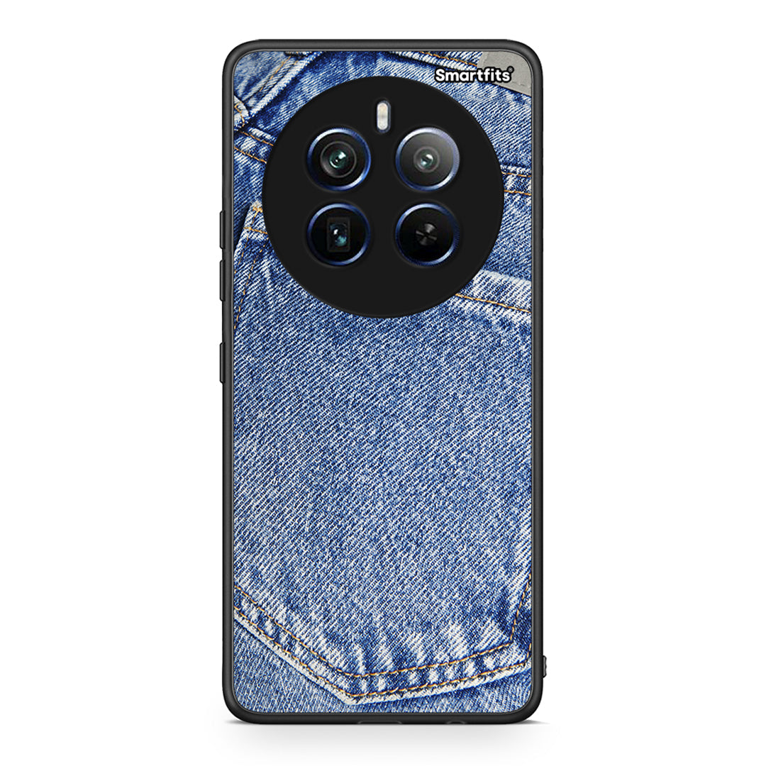 Realme 12 Pro 5G / 12 Pro+ Jeans Pocket θήκη από τη Smartfits με σχέδιο στο πίσω μέρος και μαύρο περίβλημα | Smartphone case with colorful back and black bezels by Smartfits