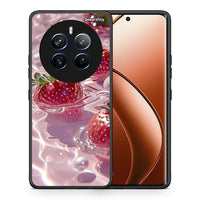 Thumbnail for Θήκη Realme 12 Pro 5G / 12 Pro+ Juicy Strawberries από τη Smartfits με σχέδιο στο πίσω μέρος και μαύρο περίβλημα | Realme 12 Pro 5G / 12 Pro+ Juicy Strawberries case with colorful back and black bezels