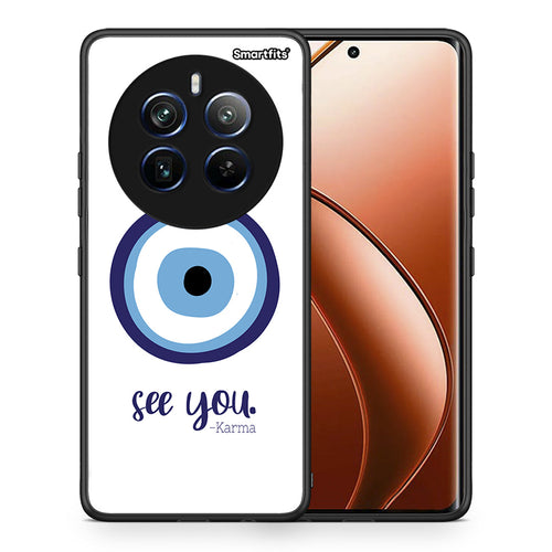 Θήκη Realme 12 Pro 5G / 12 Pro+ Karma Says από τη Smartfits με σχέδιο στο πίσω μέρος και μαύρο περίβλημα | Realme 12 Pro 5G / 12 Pro+ Karma Says case with colorful back and black bezels