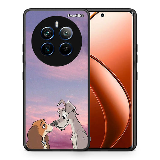 Θήκη Realme 12 Pro 5G / 12 Pro+ Lady And Tramp από τη Smartfits με σχέδιο στο πίσω μέρος και μαύρο περίβλημα | Realme 12 Pro 5G / 12 Pro+ Lady And Tramp case with colorful back and black bezels