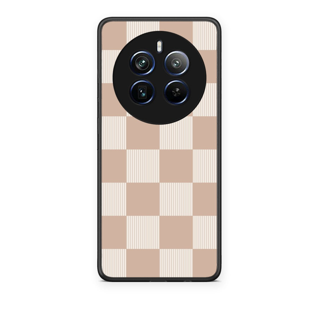 Θήκη Realme 12 Pro 5G / 12 Pro+ Latte and Cream Striped Checks από τη Smartfits με σχέδιο στο πίσω μέρος και μαύρο περίβλημα | Realme 12 Pro 5G / 12 Pro+ Latte and Cream Striped Checks case with colorful back and black bezels