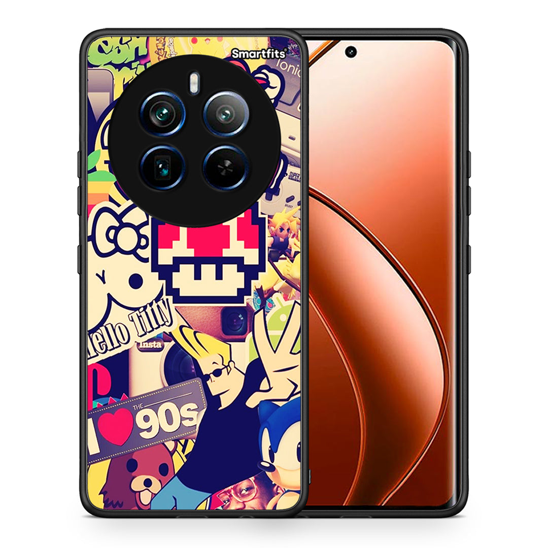 Θήκη Realme 12 Pro 5G / 12 Pro+ Love The 90s από τη Smartfits με σχέδιο στο πίσω μέρος και μαύρο περίβλημα | Realme 12 Pro 5G / 12 Pro+ Love The 90s case with colorful back and black bezels