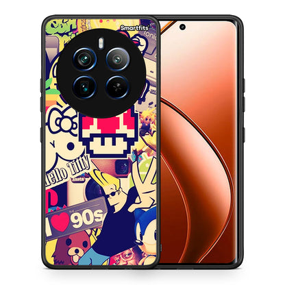 Θήκη Realme 12 Pro 5G / 12 Pro+ Love The 90s από τη Smartfits με σχέδιο στο πίσω μέρος και μαύρο περίβλημα | Realme 12 Pro 5G / 12 Pro+ Love The 90s case with colorful back and black bezels