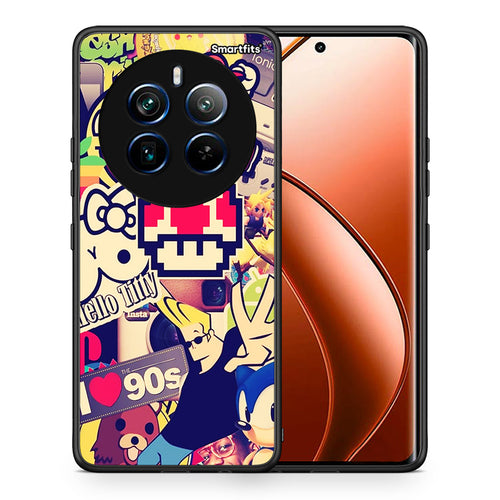 Θήκη Realme 12 Pro 5G / 12 Pro+ Love The 90s από τη Smartfits με σχέδιο στο πίσω μέρος και μαύρο περίβλημα | Realme 12 Pro 5G / 12 Pro+ Love The 90s case with colorful back and black bezels