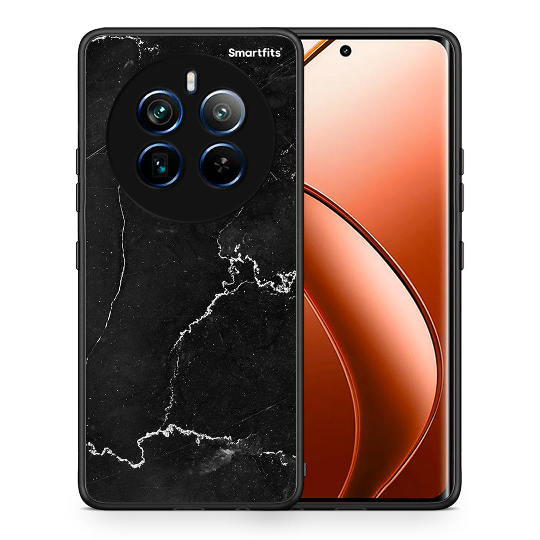 Θήκη Realme 12 Pro 5G / 12 Pro+ Marble Black από τη Smartfits με σχέδιο στο πίσω μέρος και μαύρο περίβλημα | Realme 12 Pro 5G / 12 Pro+ Marble Black case with colorful back and black bezels