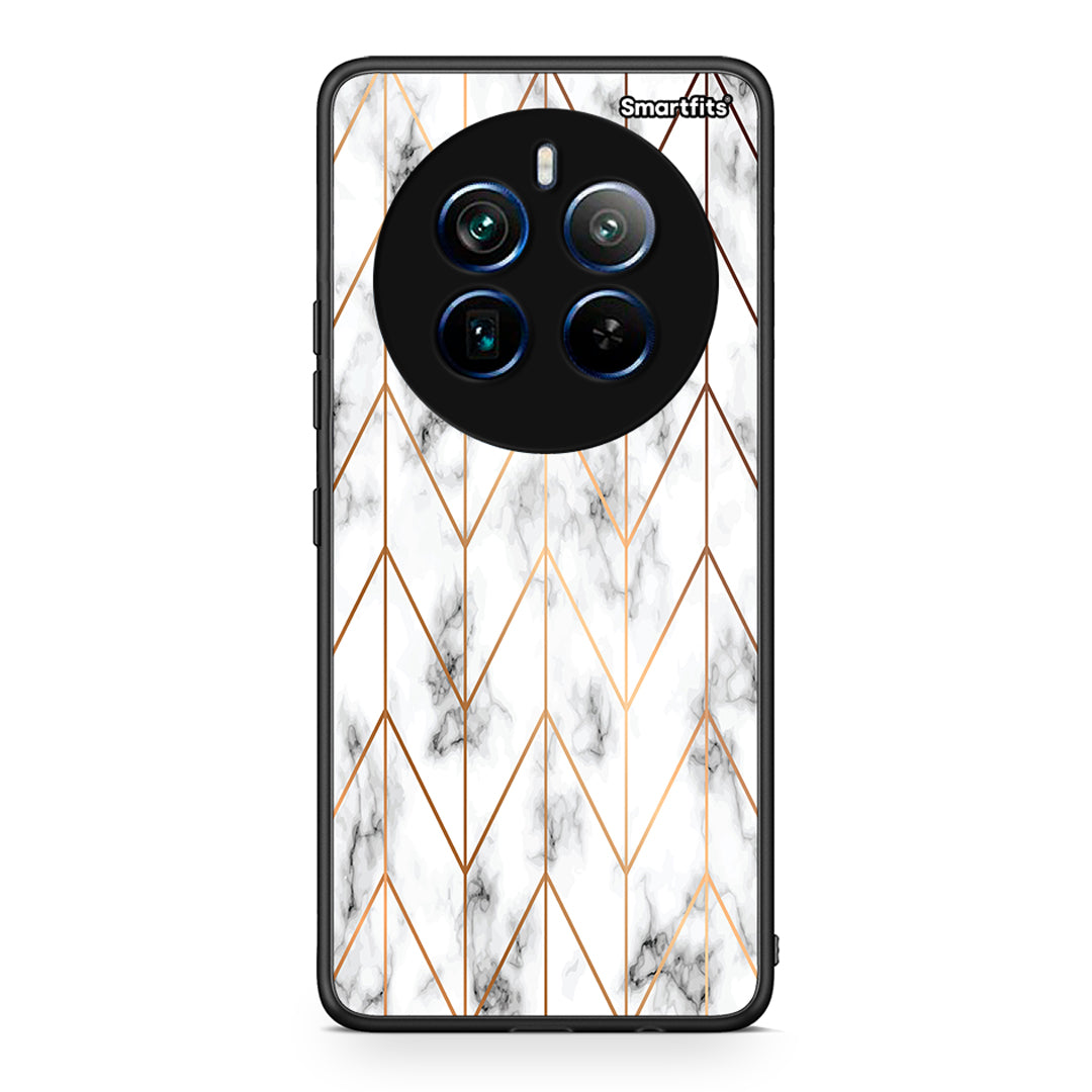 44 - Realme 12 Pro 5G / 12 Pro+ Gold Geometric Marble case, cover, bumper